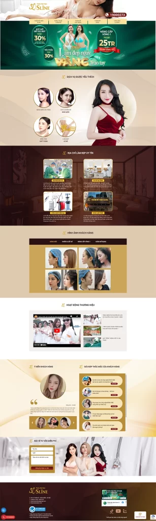 Website Thẩm mỹ viện Sline