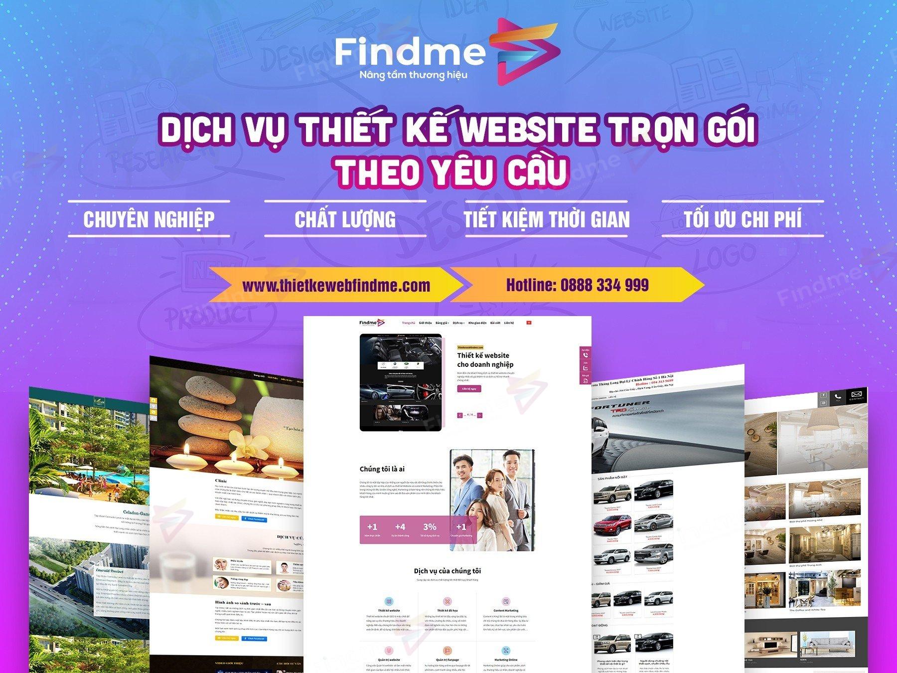 Đơn Vị Thiết Kế Web Uy Tín - Thiết Kế Web Findme