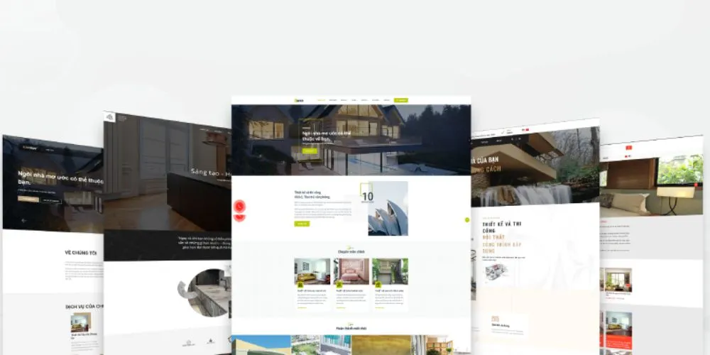 Chọn mẫu thiết kế website nội thất có sẵn giúp tiết kiệm thời gian 