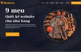 Thiết kế website cho nhà hàng