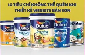 Thiết kế website bán sơn