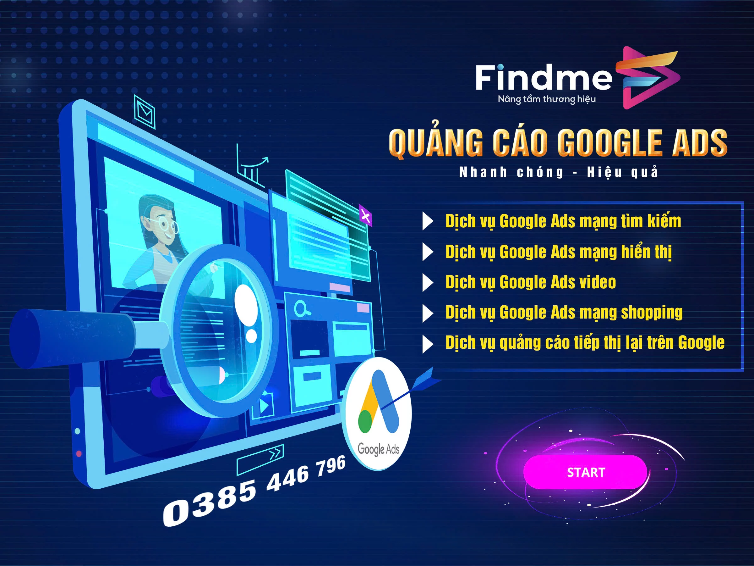 FindMe thiết kế website ở Huế, chúng tôi tích hợp các công cụ phân tích mạnh mẽ