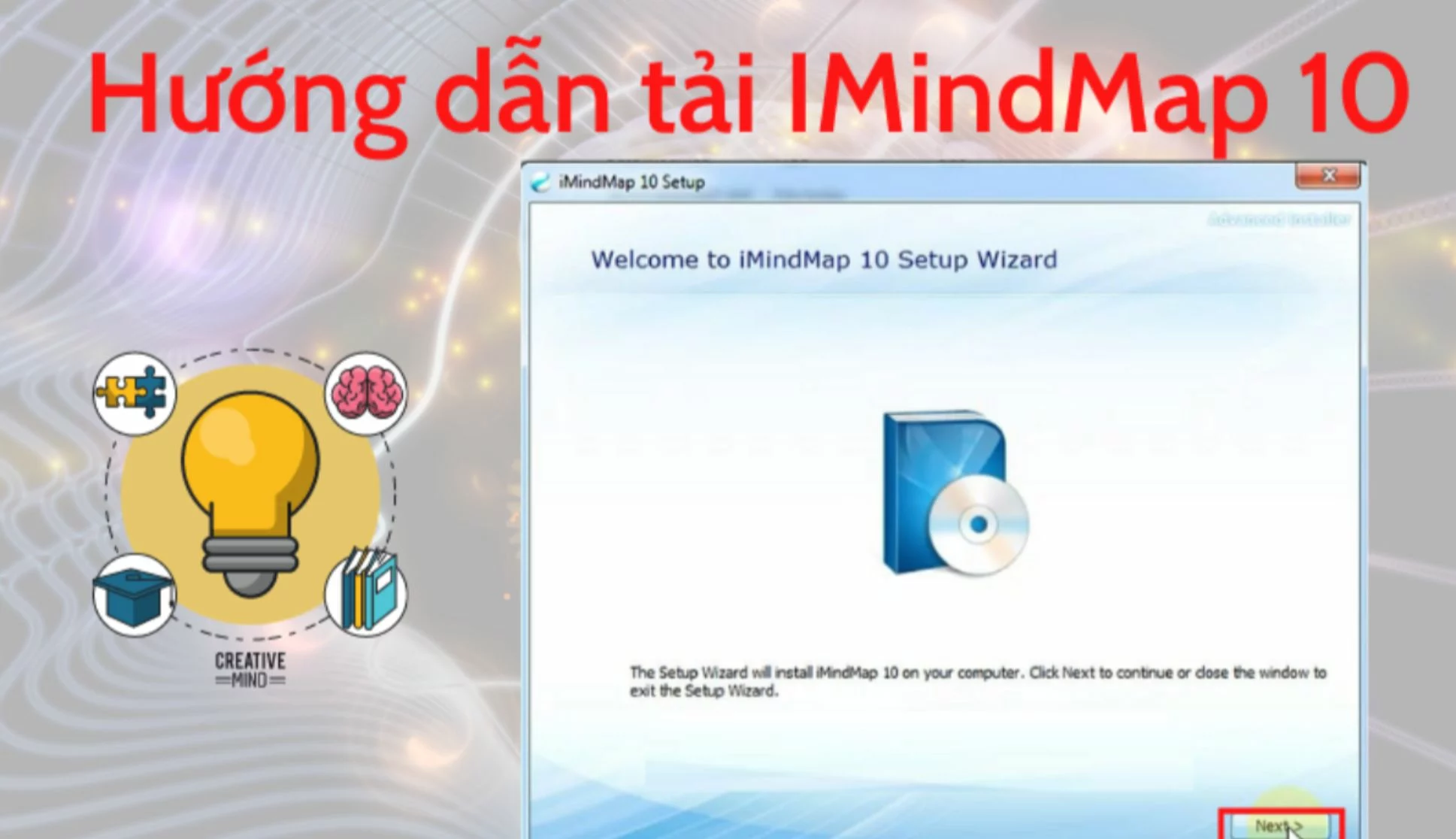 Click chuột chọn “Next” để tiếp tục cài đặt